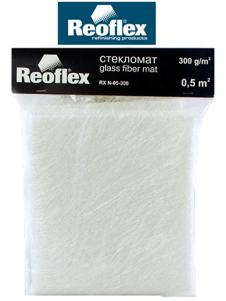 REOFLEX Стекломат Glass Fiber Mat RX N-05 (300гр/м2, 0.5 м2) #1