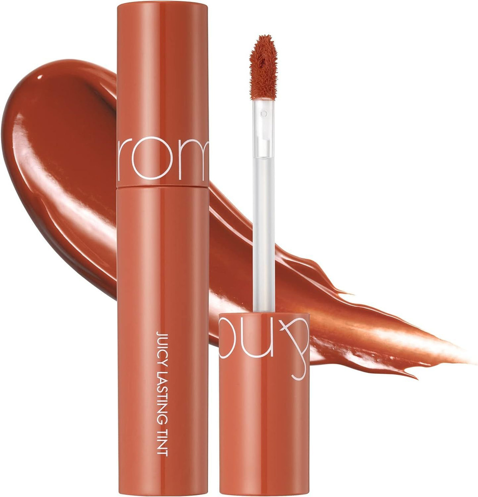 rom&nd Сочный глянцевый тинт для губ Juicy Lasting Tint 08 Apple Brown 5,5 мл.  #1