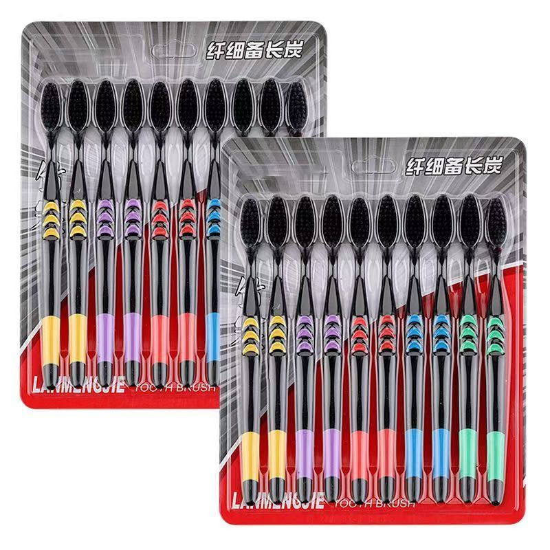 НаборзубныхщетокизчерногобамбуковогофлоссераНабориз20предметов