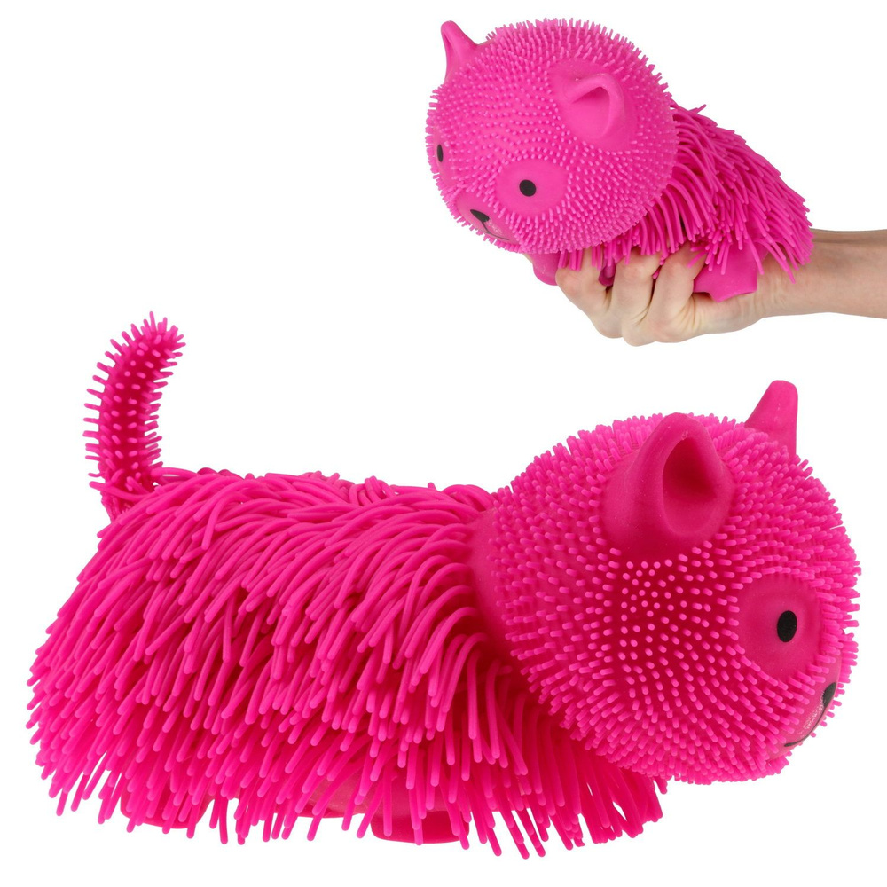 Антистресс-игрушка для рук кот фиолетовый 1TOY Йо - Ёжик, для детей и взрослых, 20 см, 1 шт.  #1