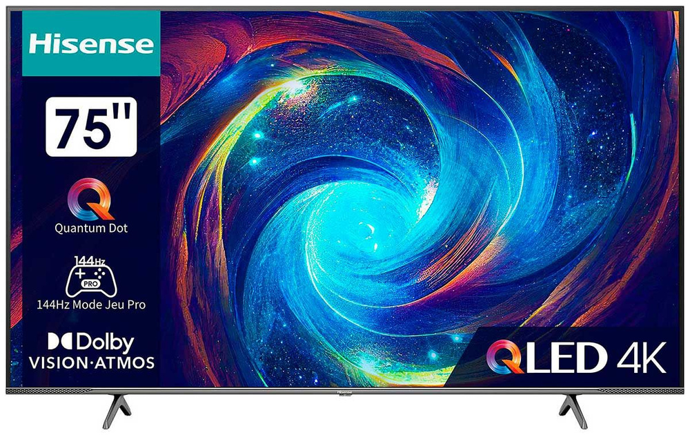 Hisense Телевизор 75E7KQ PRO 75" 4K UHD, серый #1