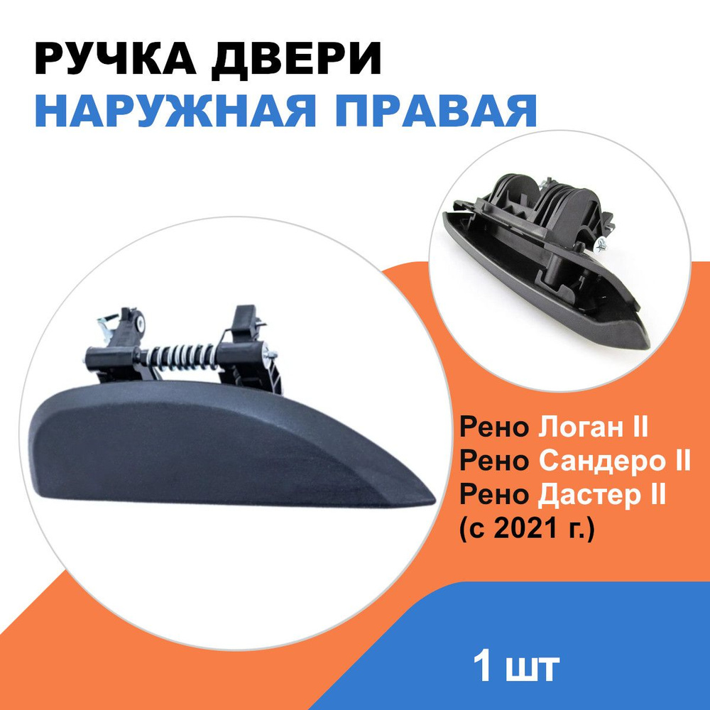 Ручка двери наружная правая Рено Логан 2, Сандеро 2, Дастер 2 / OEM 806067028R  #1