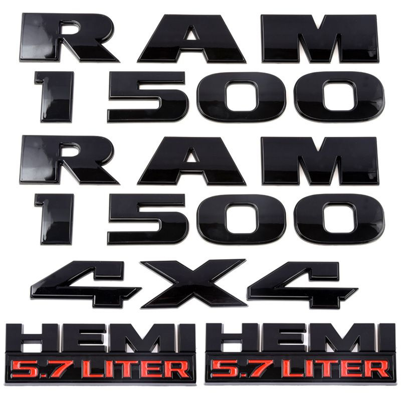 4pcs/Set, эмблема автомобиля, эмблема смещения для нового Dodge RAM1500 HEMI 5.7liter  #1