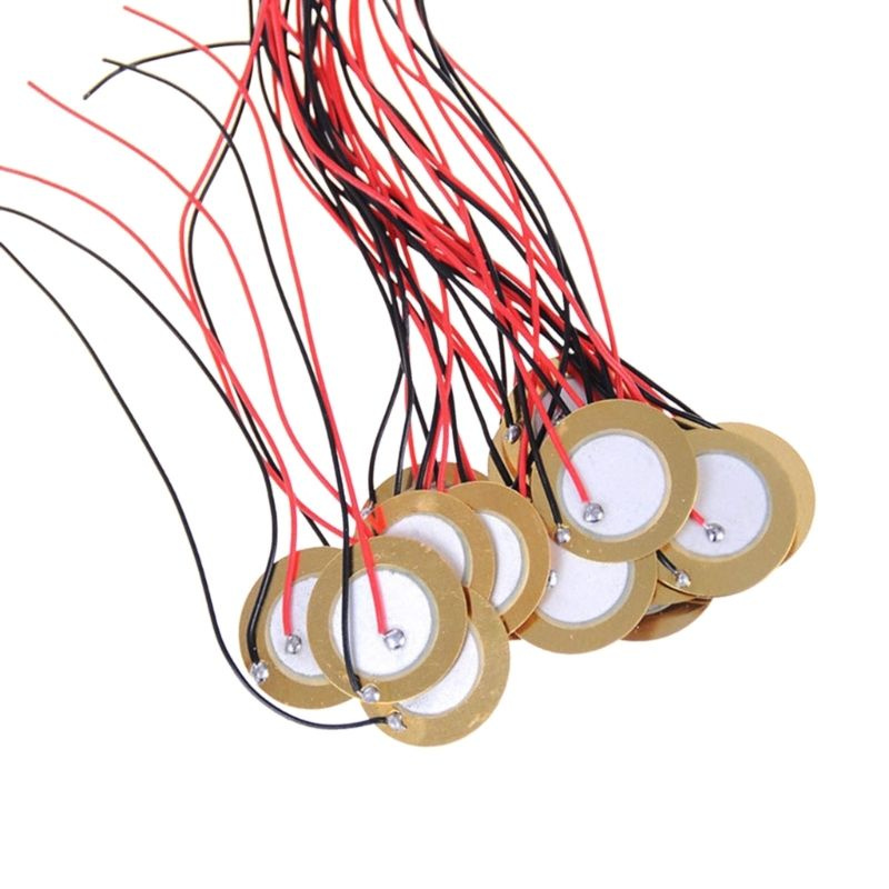 15 шт. 20 мм/27 мм/35 мм пьезодисковый преобразователь контактный микрофон триггеры звуковой датчик с #1