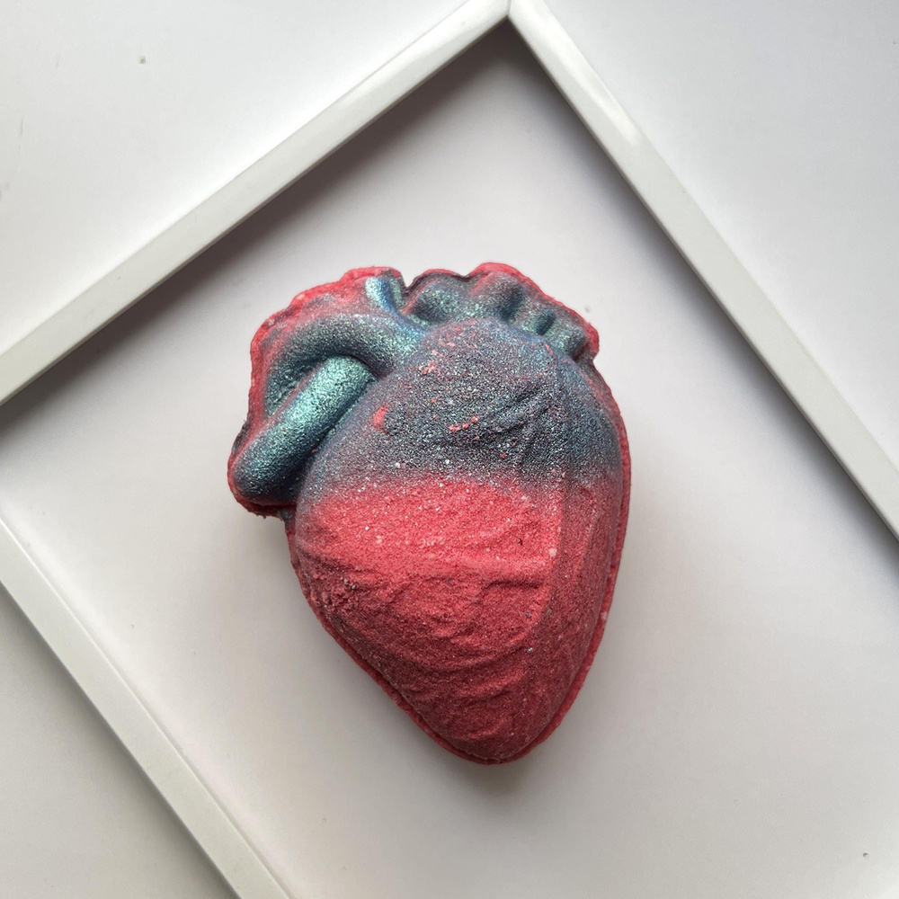 Бомбочка для ванны анатомическое сердце бурлящие шары #1