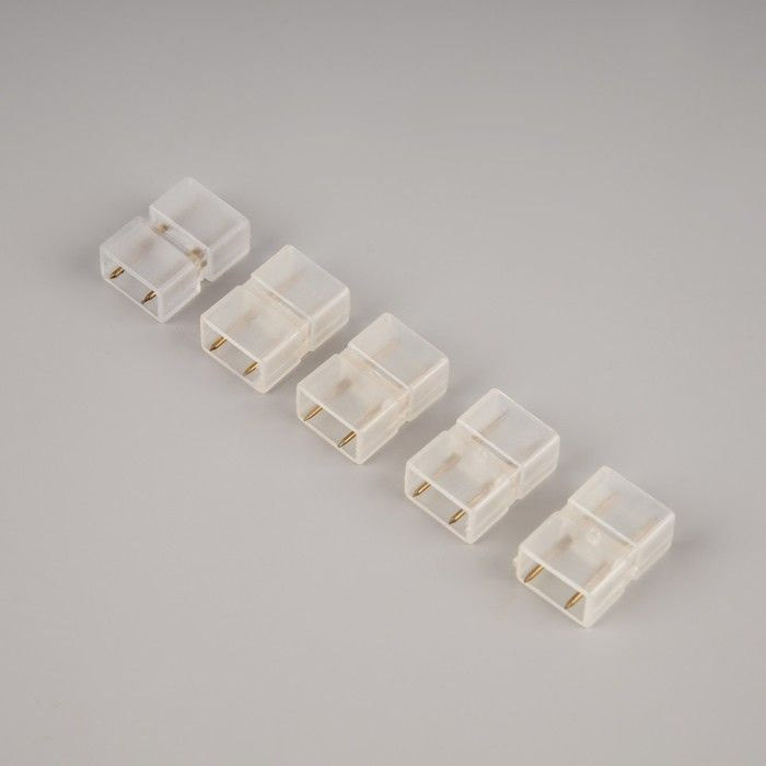 Коннекторы Ecola Соединительные, для светодиодной ленты, 14х7 мм, 2-pin, 5 шт (SCMN14ESB)  #1