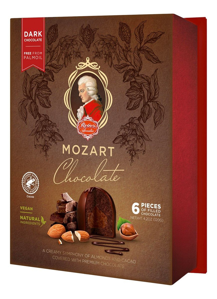 Шоколад Reber Mozart Chocolate Ореховое пралине, 120г, 2 штуки #1