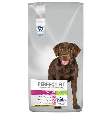 Perfect Fit Dog Adult / Сухой корм Перфект Фит для собак Средних и Крупных пород Курица 14,5 кг  #1