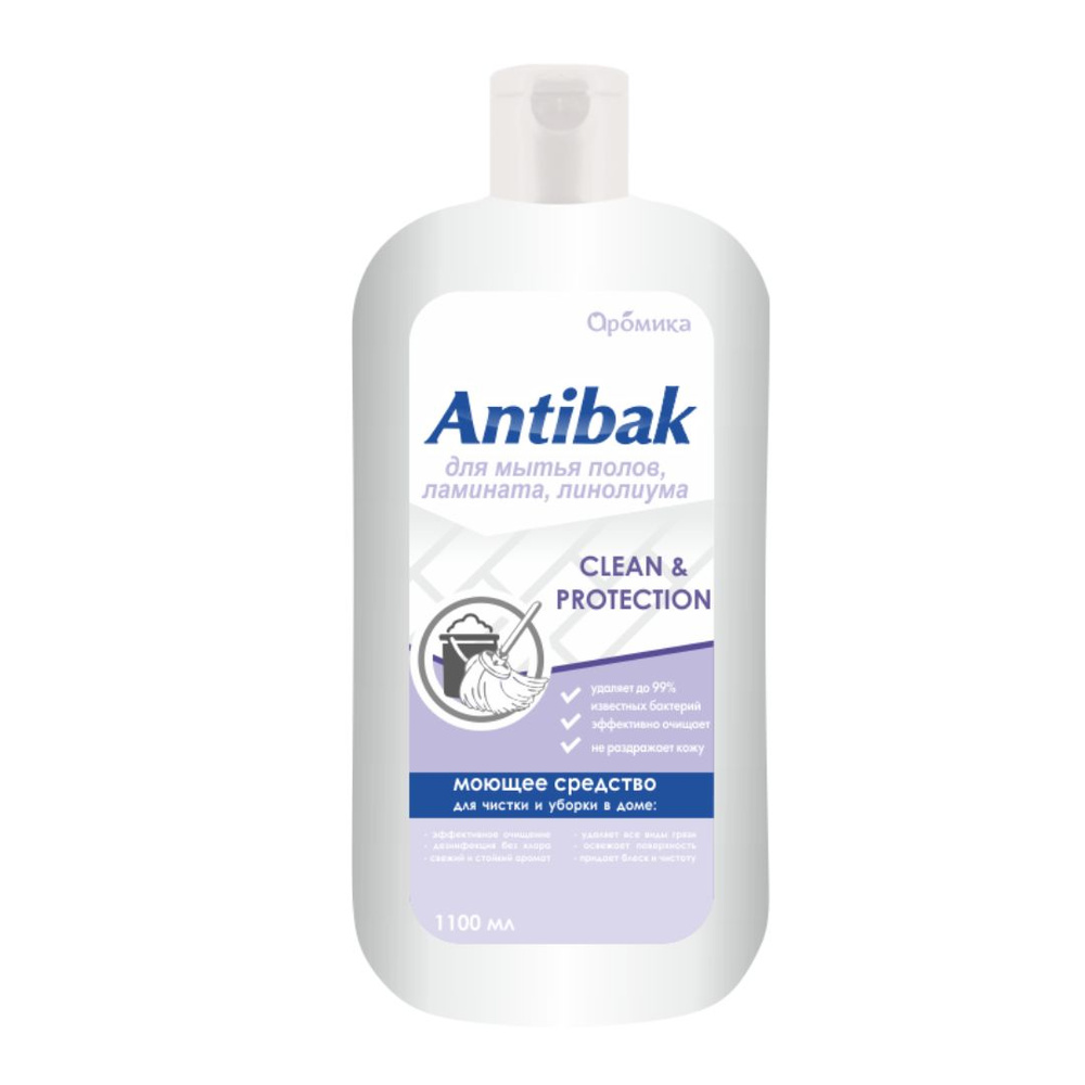 Средство для полов "Antibak" Clean & Protection, 1100 мл #1