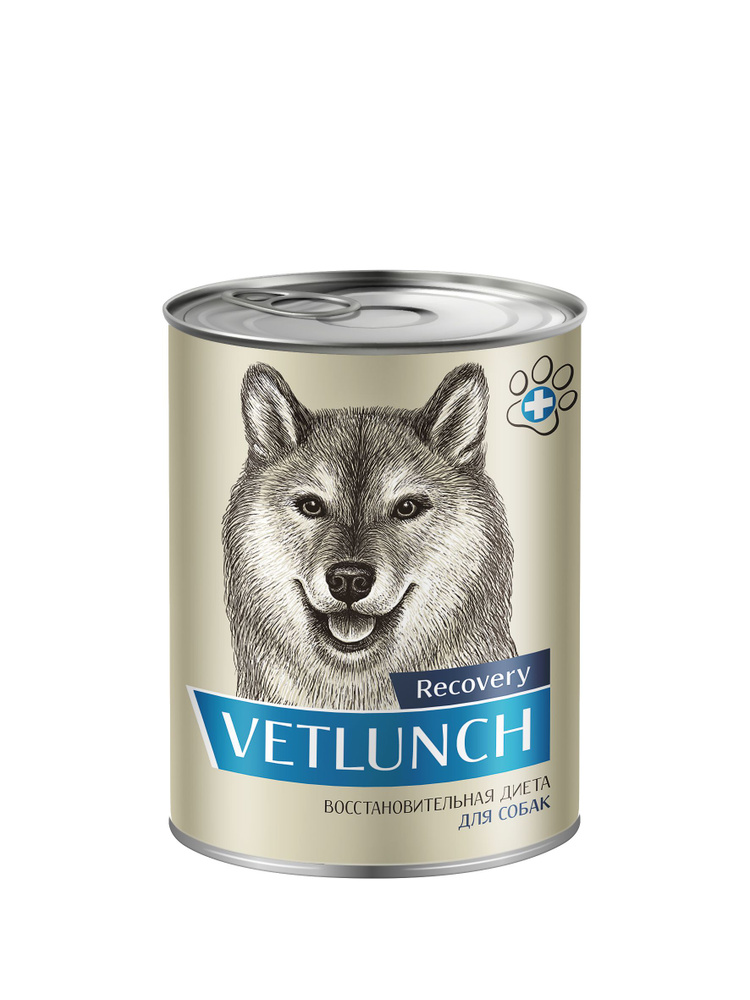 Влажный корм для собак Vetlunch Recovery восстановительная диета консервы 12шт. * 340гр.  #1