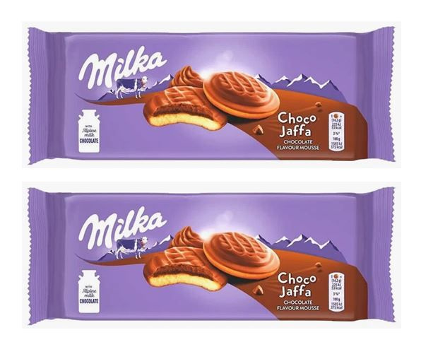 Печенье Милка c шоколадным муссом (Milka Jaffa Chocolate Mousse), 2 шт * 128 гр, Европа  #1