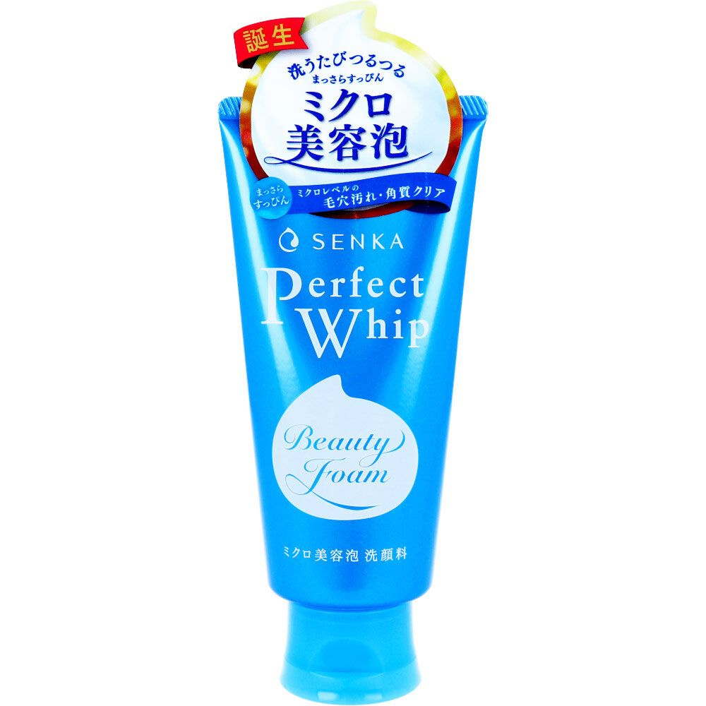 SHISEIDO Увлажняющая пенка для умывания Senka Perfect Whip с гиалуроновой кислотой и протеинами шёлка, #1