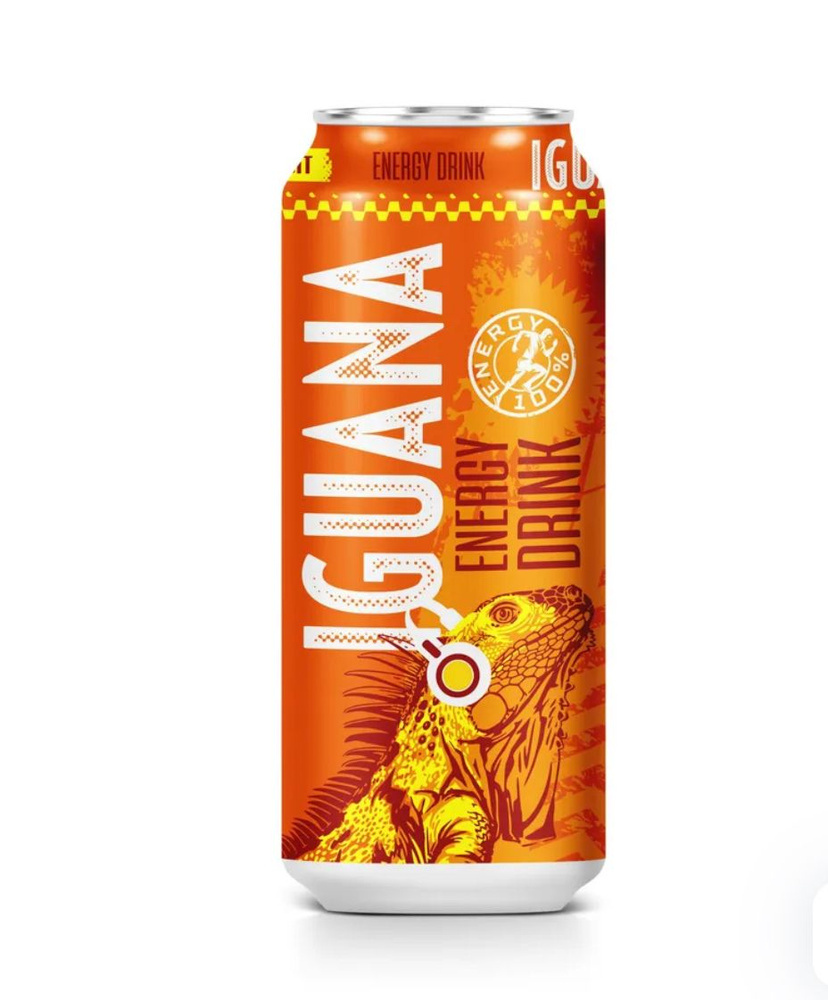 Энергетический напиток Iguana "Тропические фрукты" 12 банок  #1