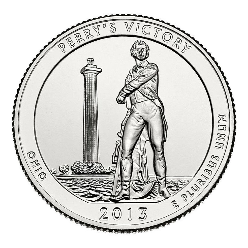 Монета 25 центов Международный Мемориал Мира. Национальные парки. США Р 2013 UNC  #1