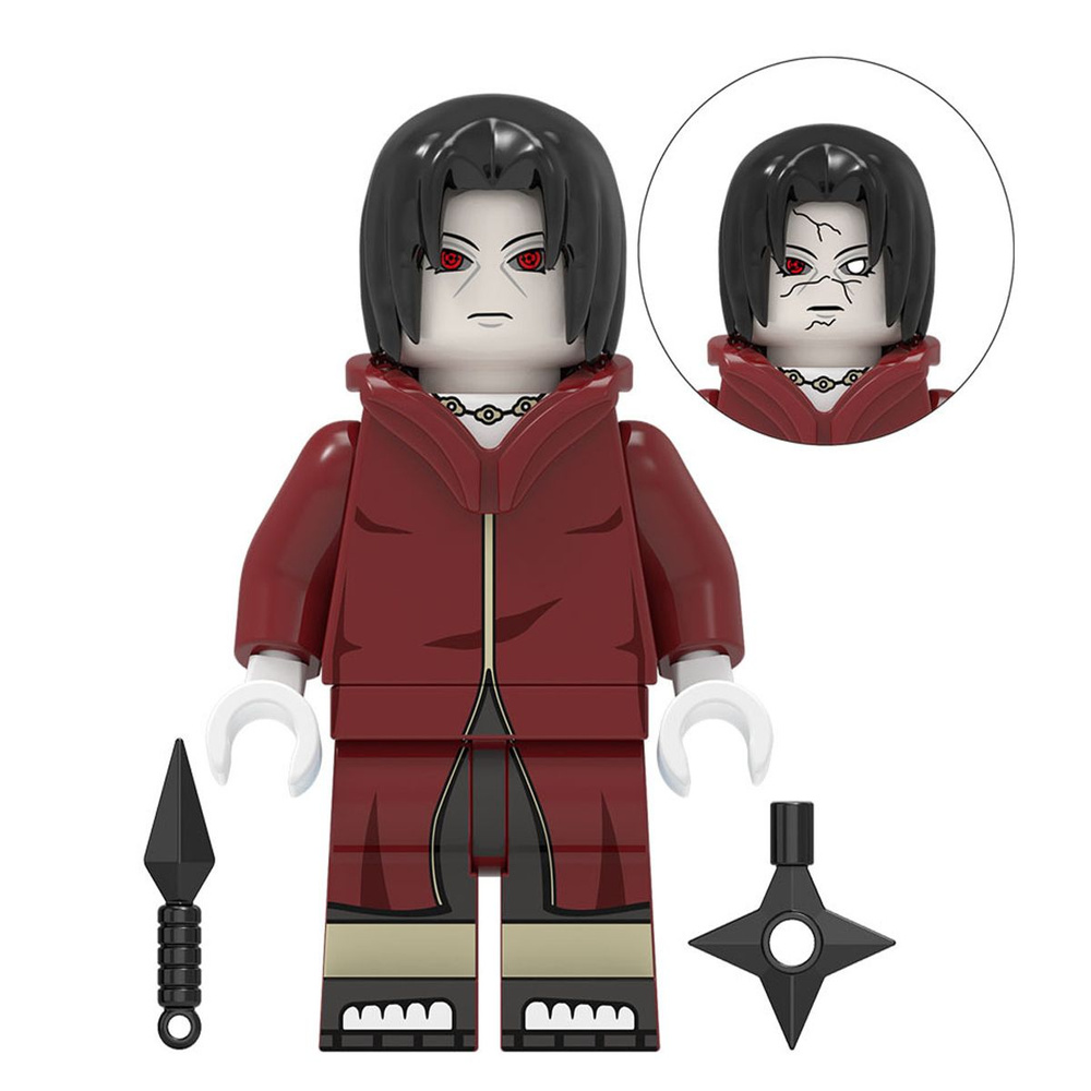 фигурок Конструктор Миницигулы , аниме Наруто (Naruto)/Uchiha Itachi(совместимы с лего 4.5см, пакет)-K051 #1