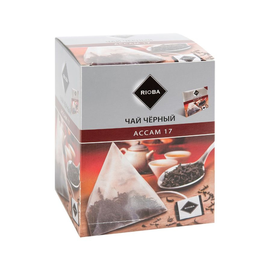 RIOBA Чай чёрный АССАМ 17 в пакетиках, 20 шт. по 2 г. #1