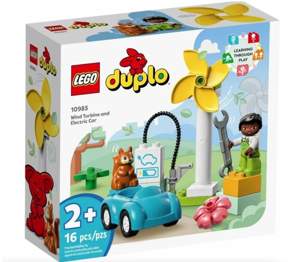 Конструктор Lego DUPLO 10985 Ветряная турбина и электромобиль  #1