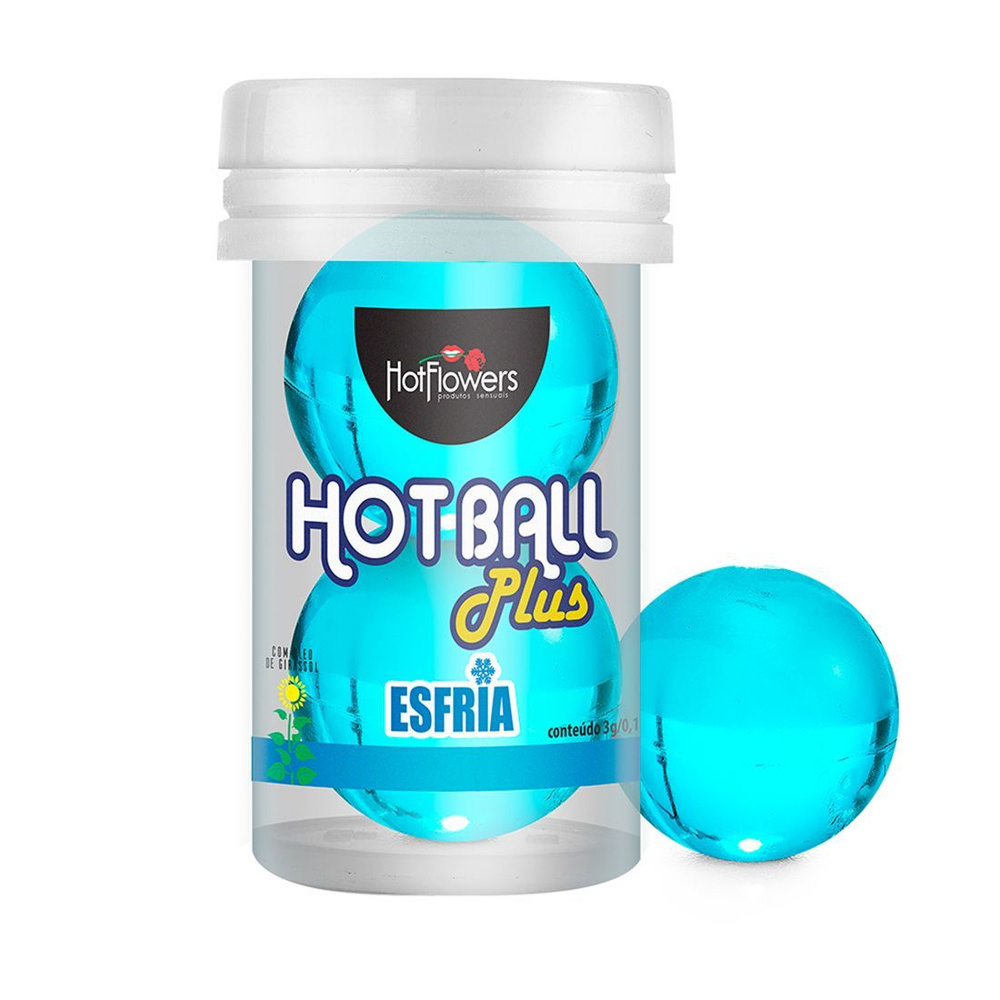 Лубрикант на масляной основе Hot Ball Plus с охлаждающим эффектом (2 шарика по 3 гр.)  #1