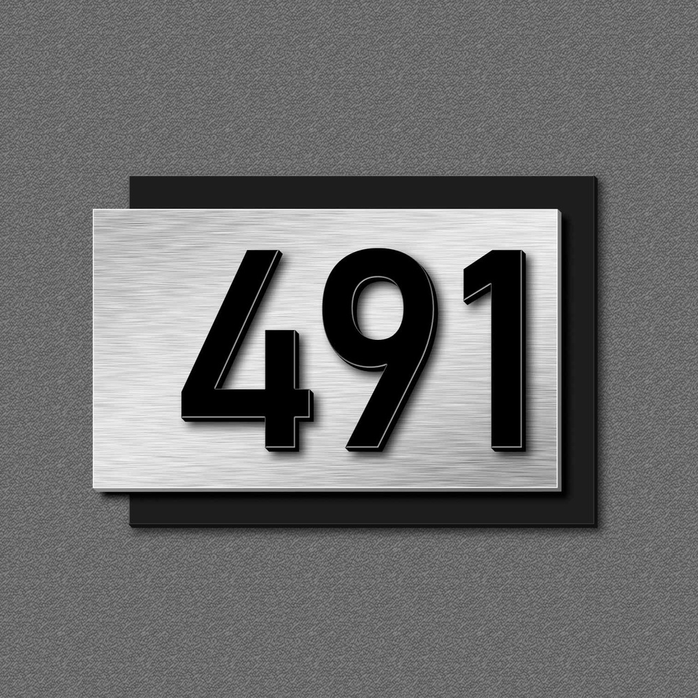 Цифры на дверь, табличка с номером 491 #1