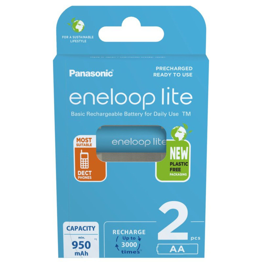 Аккумулятор Panasonic eneloop BK-3LCCE/2BE 950mAh AA R6 #1