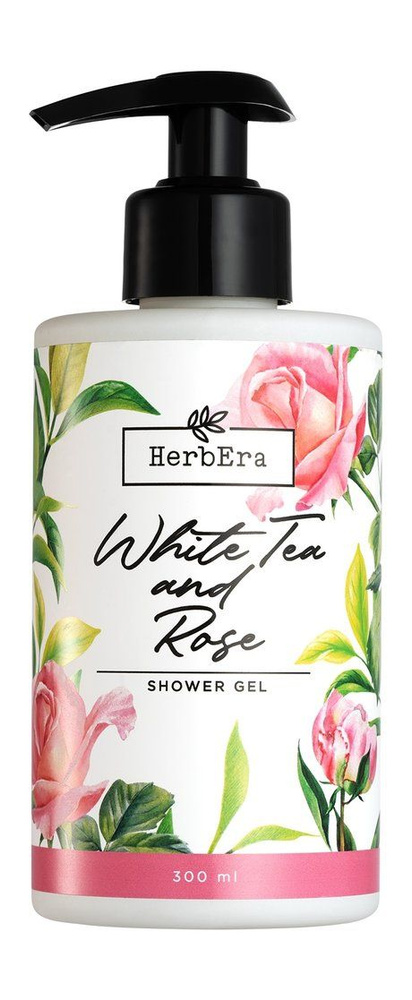 Гель для душа с ароматом белого чая и розы White Tea and Rose Shower Gel, 300 мл  #1