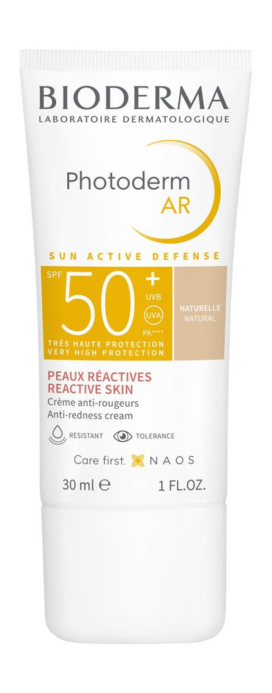 Солнцезащитный крем с тоном для кожи с покраснениями Photoderm AR Anti-Redness Cream SPF 50+, 30 мл  #1