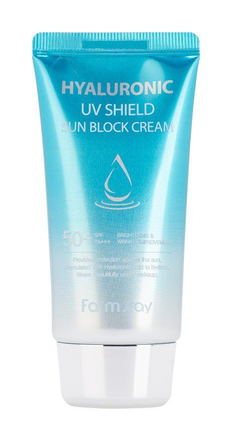 Солнцезащитный крем для лица с гиалуроновой кислотой Hyaluronic Uv Shield Sun Block Cream SPF 50/PA+++ #1