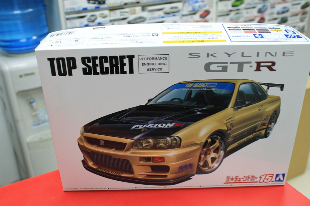 Сборная модель Aoshima 1:24 05984 Nissan Skyline GT-R TopSecret BNR34 '02 #1