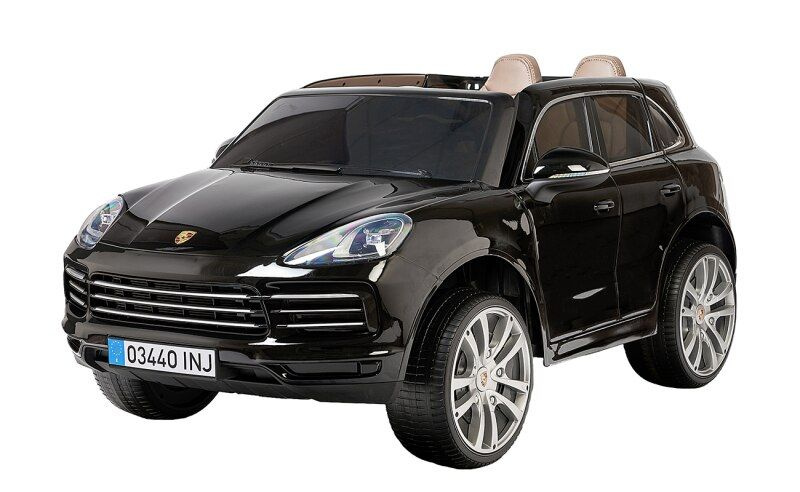 Детский электромобиль PORSCHE CAYENNE S 12V - JJ2128-BLACK-PAINT #1