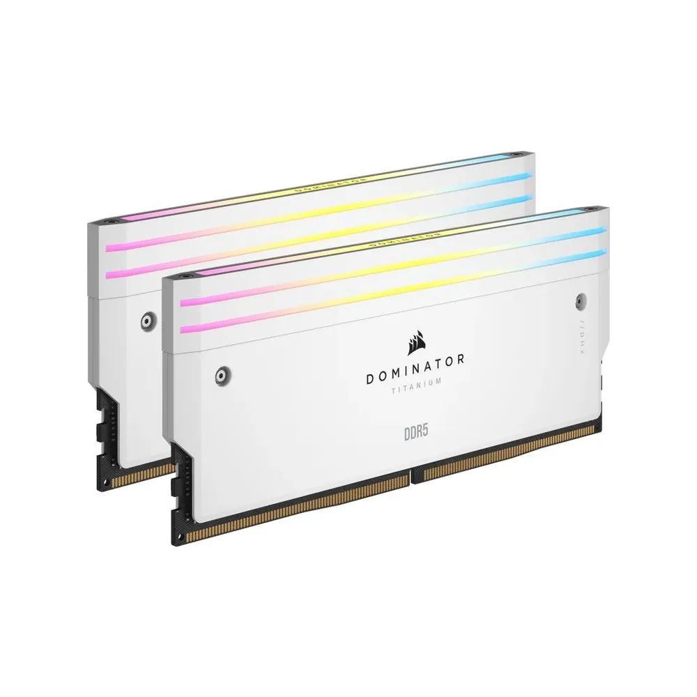 Corsair Оперативная память Оперативная память DOMINATOR TITANIUM RGB 32 ГБ (2x16 ГБ) DDR5 6000 МГц,белый #1