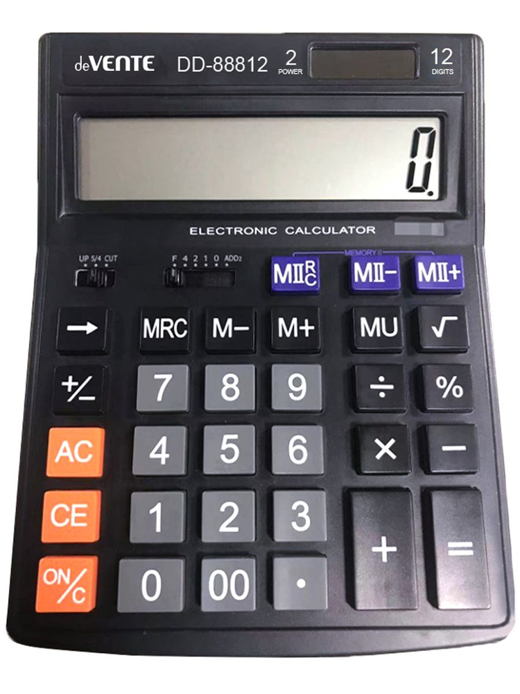 Настольный калькулятор 12 разрядный 145x190x35 мм #1