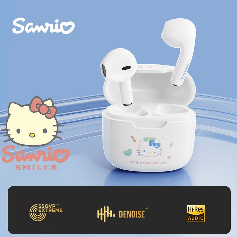 Sanrio Hello Kitty беспроводные наушники Привет Китти Наушники Bluetooth от Санрио  #1