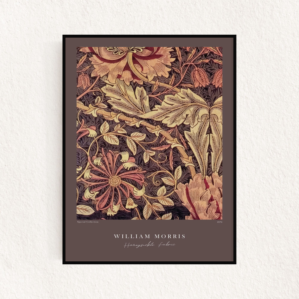 Постер "William Morris - Honeysuckle Fabric" 30х40см #1