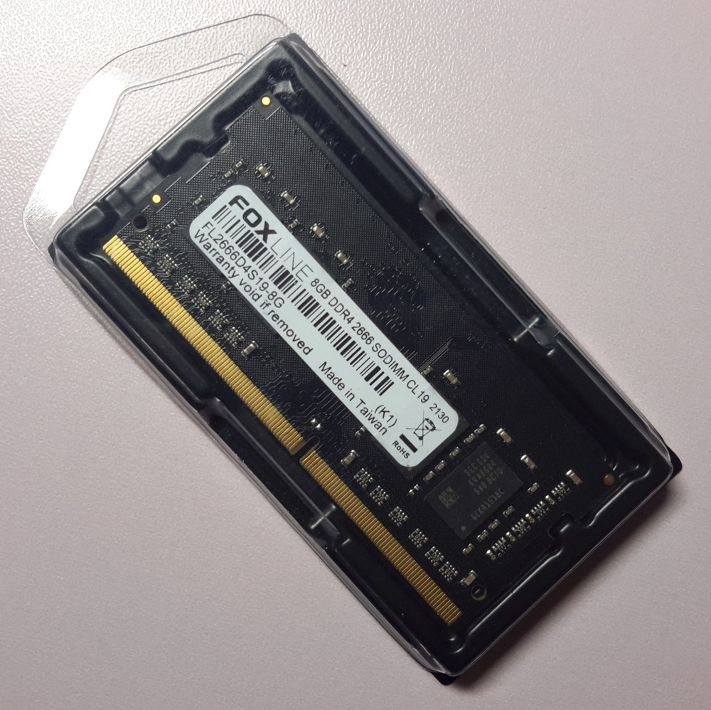 Foxline Оперативная память SO-DIMM DDR4 2666Mhz 1x8 ГБ (PC4-21300) #1