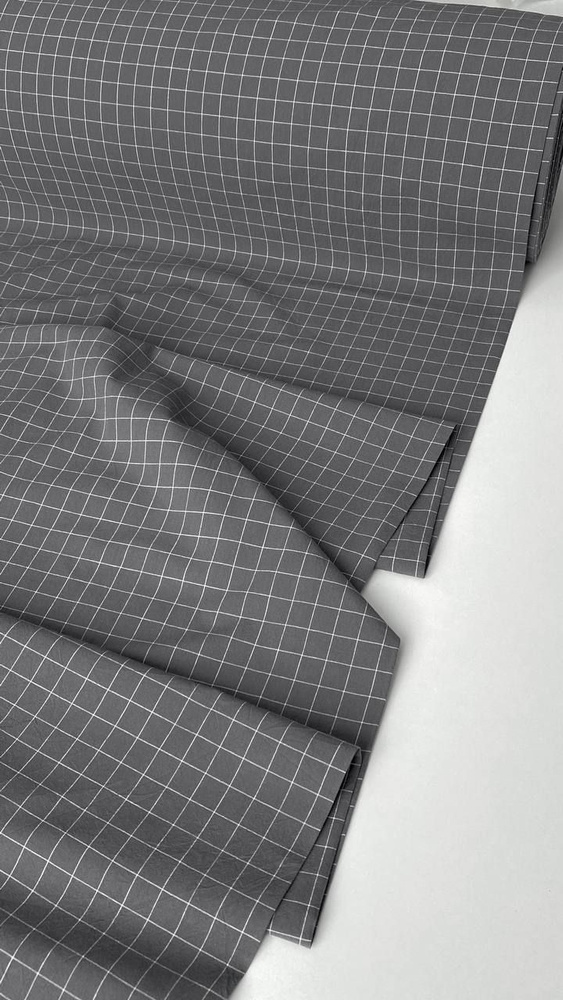 Пододеяльник 1 спальный из премиальной ткани Варёный хлопок Geometry Square на молнии 135x200  #1