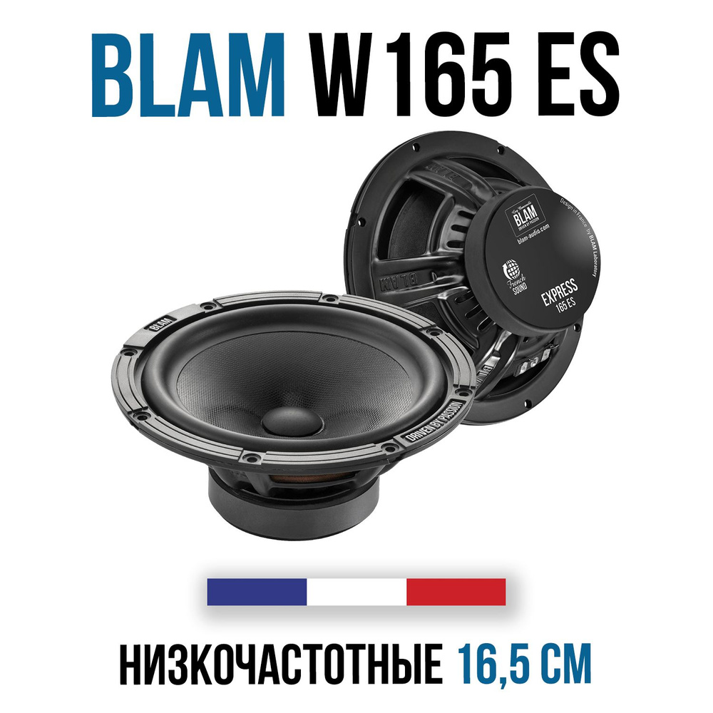 Автомобильная акустика BLAM W165ES (Блам В 165 ЕС) НЧ динамики, мидбасы -  купить по выгодной цене в интернет-магазине OZON (1512008417)