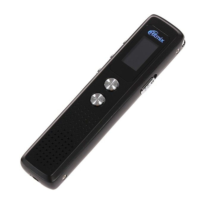 Диктофон Ritmix RR-120 4GB, MP3/WAV, дисплей, металл корпус, черный #1