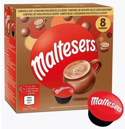 Горячий шоколад в капсулах Dolce Gusto Maltesers Chocolate, 8 шт 120 г #1