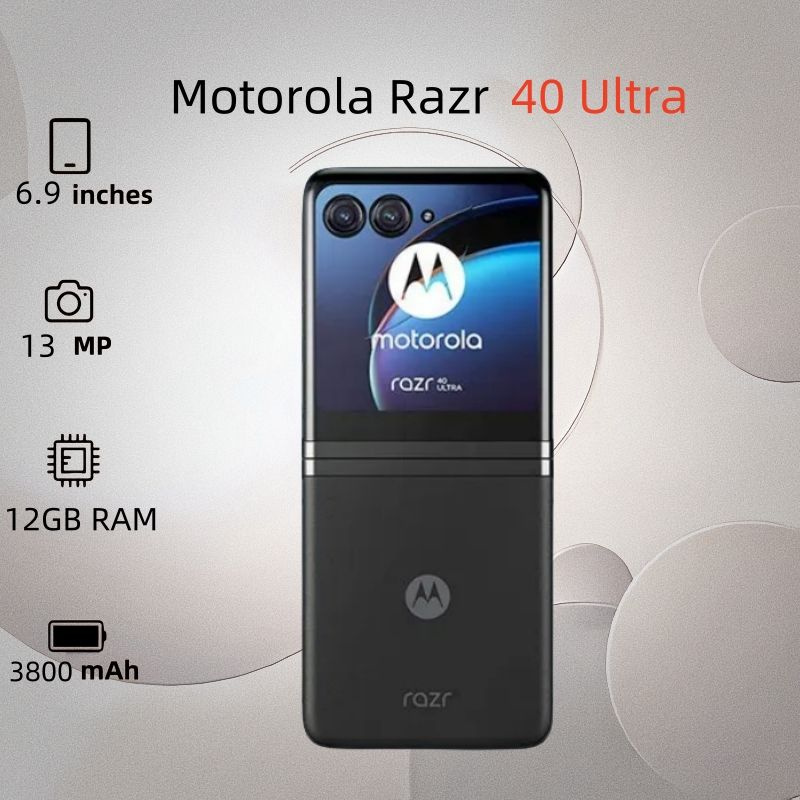 Motorola Смартфон Razr 40 Ultra USA 8/256 ГБ, черный #1