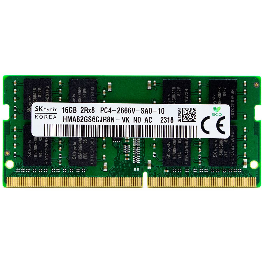 Hynix Оперативная память SODIMM DDR4 16GB PC21300 2666МГц HYNIX HMA82GS6CJR8N-VK 1x16 ГБ (HMA82GS6CJR8N-VK) #1