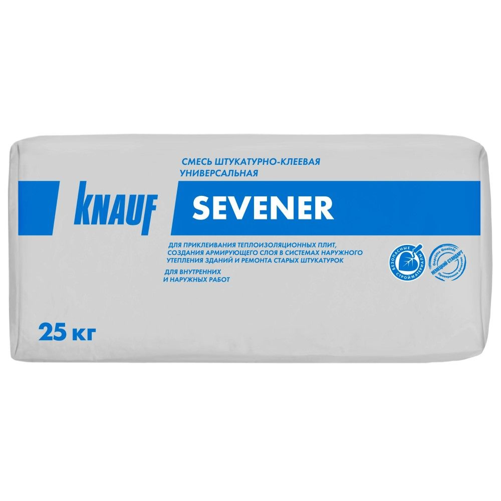 Клей для теплоизоляции армирующий КНАУФ-Севенер 25 кг #1