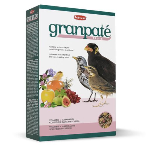 Padovan GranPatee fruits / Падован корм для Насекомоядных птиц Комплексный Фруктовый, 1 кг  #1