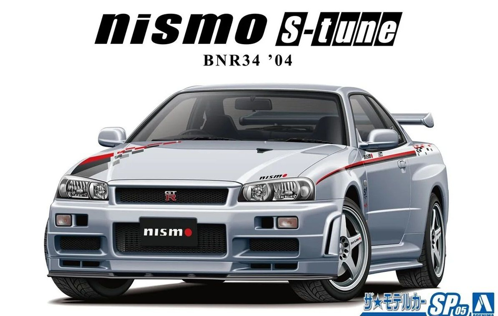 Aoshima Сборная модель Nissan Skyline GT-R R34 Nismo S-Tune '04, 1/24 #1