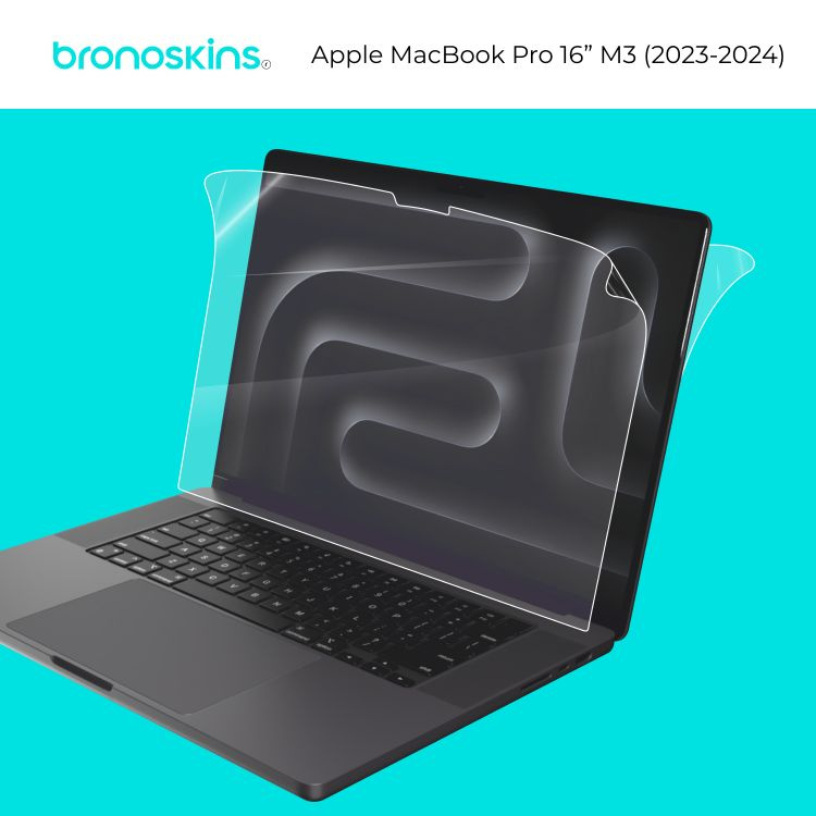 Защитная пленка на верхнюю крышку Apple MacBook Pro 16" M3 (2023-2024) (Матовая)  #1