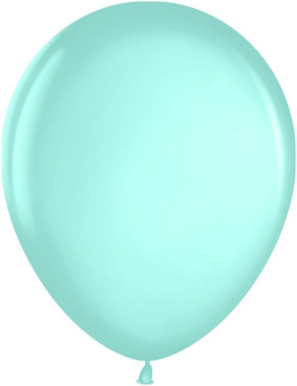 Воздушный шар, шарики (12''/30 см) Морской зеленый (877), металлик, 50 шт. набор шаров на праздник  #1