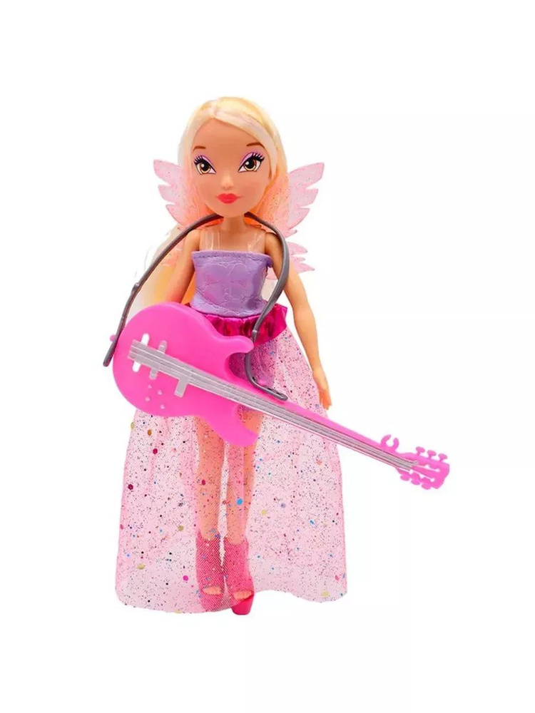 Шарнирная кукла Стелла "Rock" с крыльями и аксессуарами Winx Club  #1