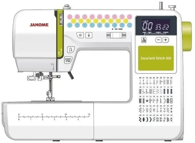 Швейная машина Janome Excellent Stitch 100 белый #1