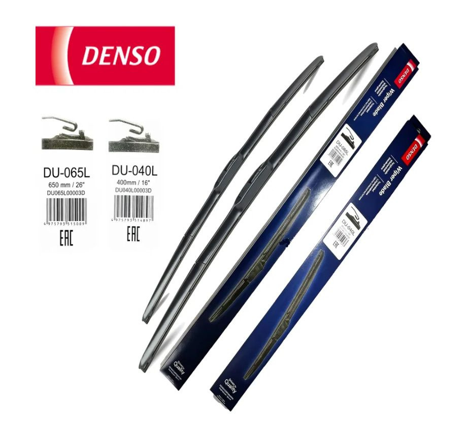 DENSO Комплект гибридных щеток стеклоочистителя, арт. Dur-065L + Du-040L, 65 см + 40 см  #1