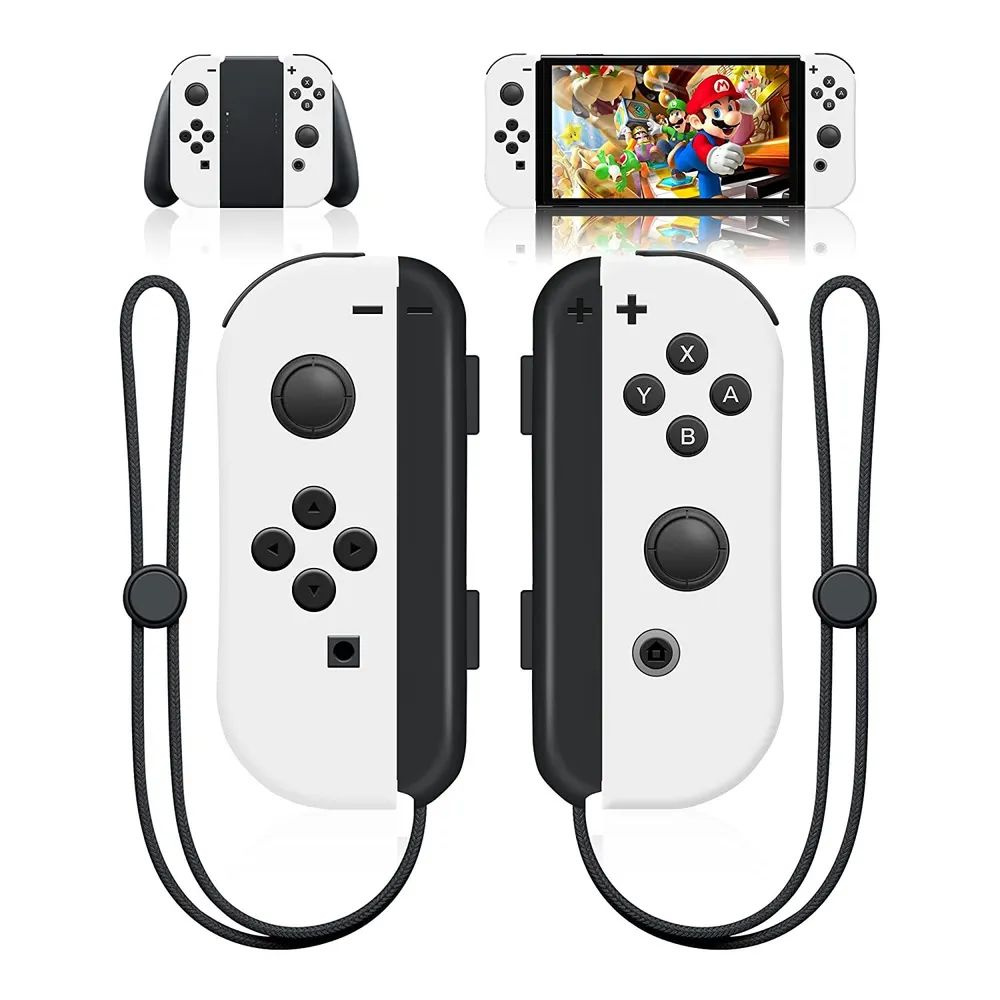 Геймпад joy con for nintendo switch, Bluetooth, белый, слоновая кость #1