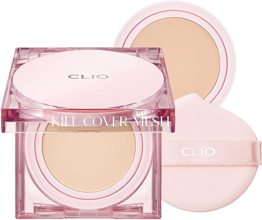 CLIO Тональный кушон + рефил Kill Cover Mesh Glow Cushion SPF50+ (4 Ginger) #1